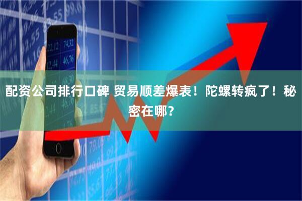 配资公司排行口碑 贸易顺差爆表！陀螺转疯了！秘密在哪？